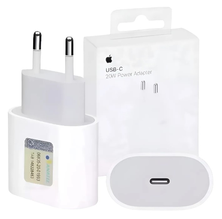 Carregador Fonte Apple Ipad Iphone Turbo Original Usb-c 20w Branco